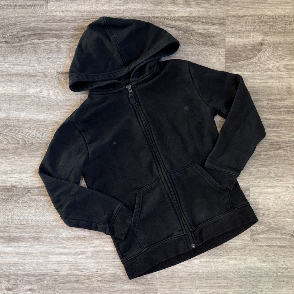 Cat & Jack little boys black zip up jacket with hood